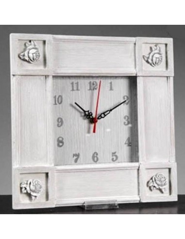 Orologio da parete quadrato legno...