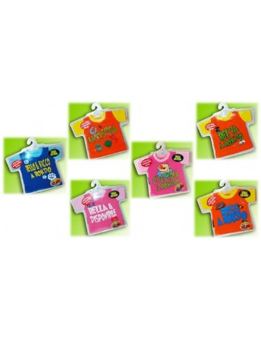 Mini t-shirt con ventosa scritta...