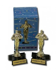 Statuina trofeo dorato base...