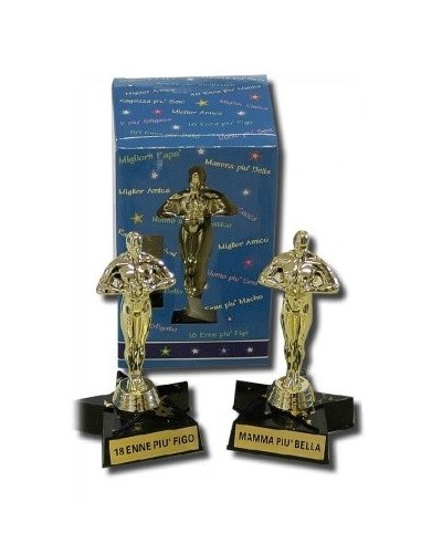 Statuina trofeo dorato base stella...