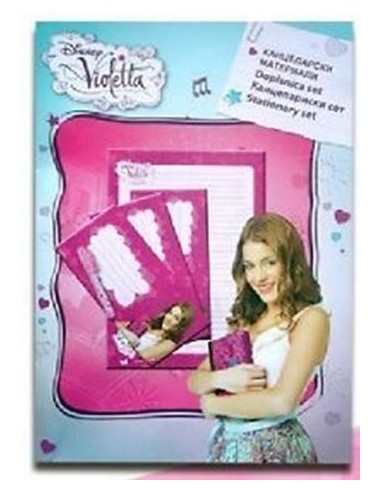 Carta da lettere con penna Violetta