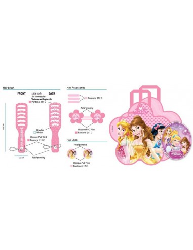 Borsetta pvc Principesse fiore con...