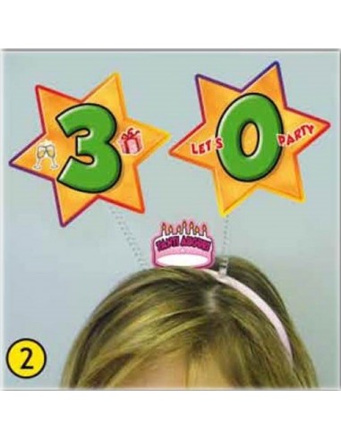 Cerchietto con antennine 30 anni