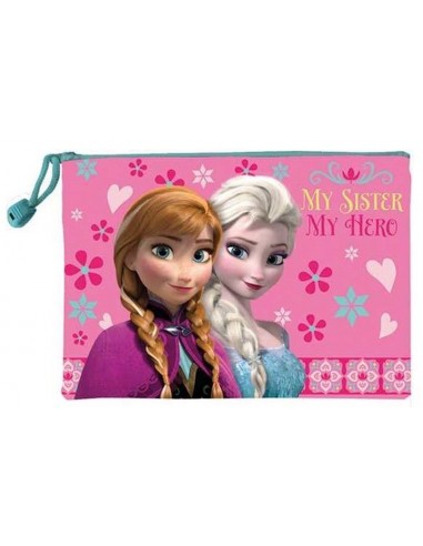 Portatutto con zip maxi Frozen Cm. 30x21