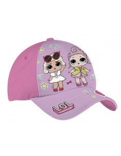 Cappello con visiera rosa...