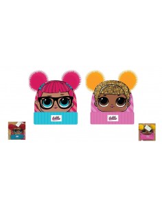Cappello cuffia con pon pon...
