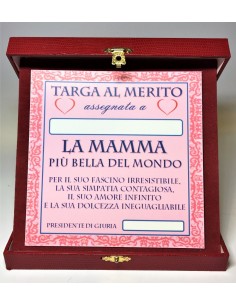 Targa a libretto vellutato...