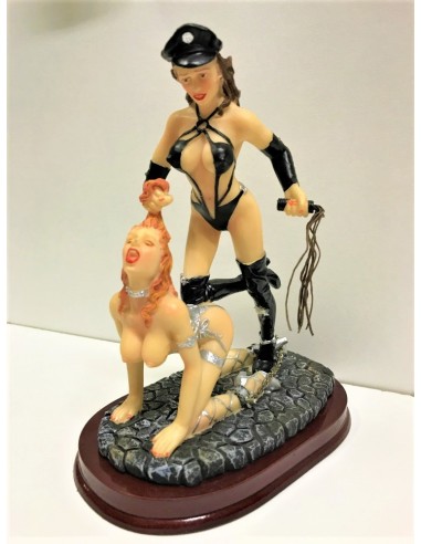 Statuina resina sexy "Women Sado" coppia