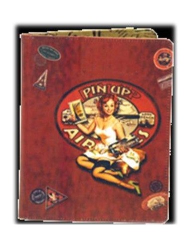 Porta Ipad ecopelle Pin Up Airlines...