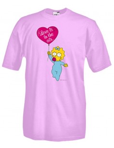T-shirt Maggie Simpson rosa...