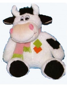 Peluche mucca riccia seduta...