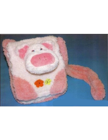 Borsetta peluche riccio maialino con...