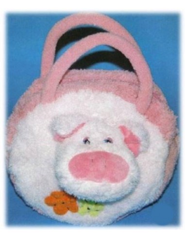 Borsetta due manici peluche riccia...