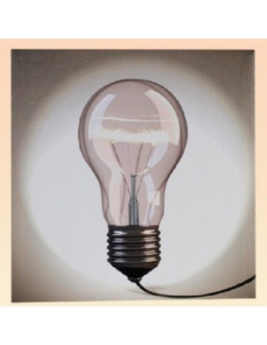 Quadro tela Cm. 30x30 Lampadina con...