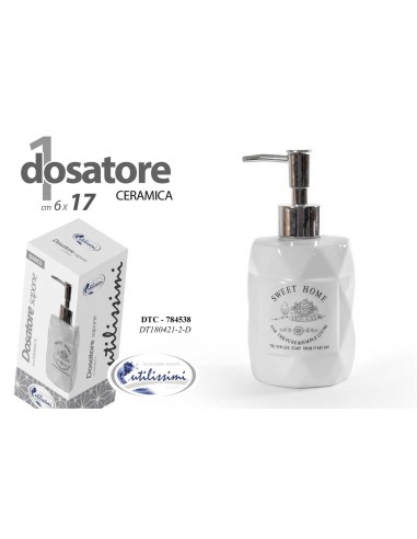 Dosatore ceramica Cm. 17x6 Sweet Home