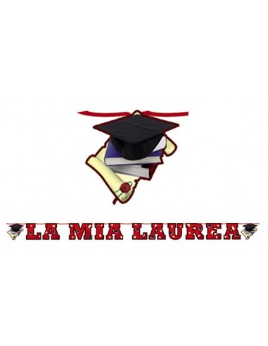 Festone scritta maxi La Mia Laurea...