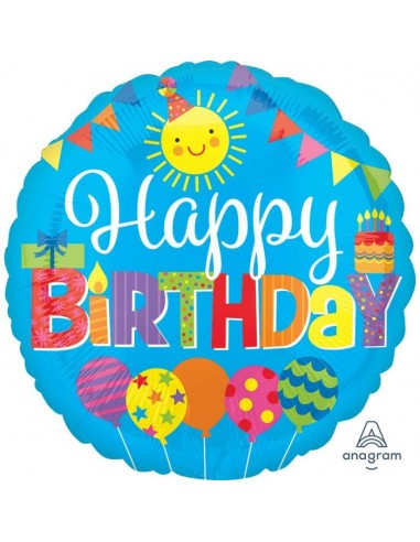 Palloncino mylar 18" Cm. 46 - Happy...