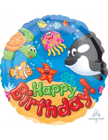 Palloncino mylar 18" Cm. 46 - Happy...