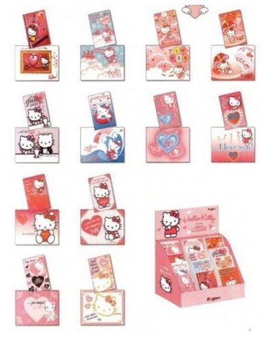 Mini biglietto auguri Love Hello Kitty