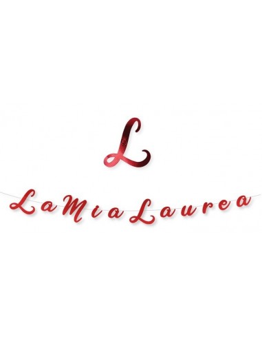 Festone scritta Italic La mia Laurea...