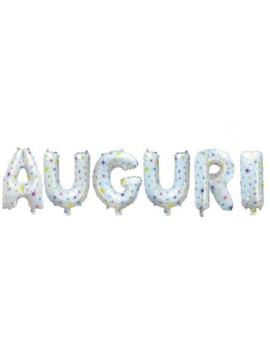 Palloncini mylar scritta "Auguri" con...