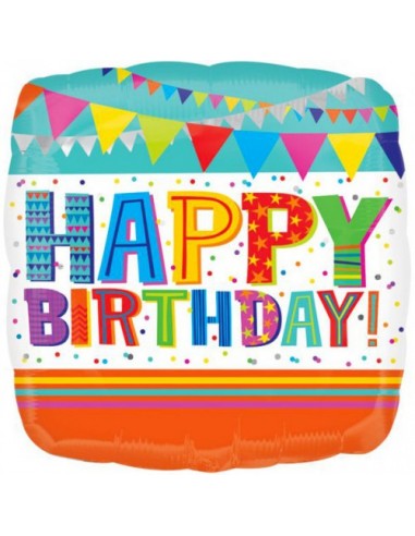 Palloncino mylar 18" Cm. 45 - Happy...