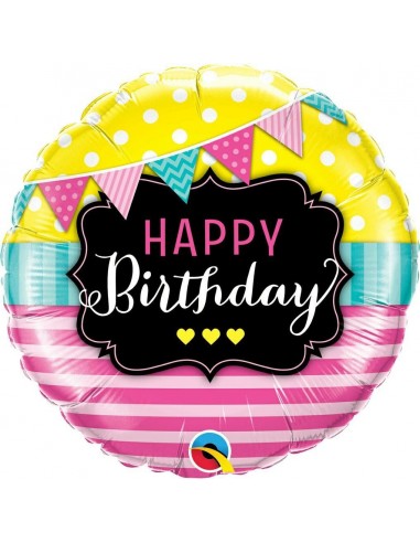 Palloncino mylar 18" Cm. 45 - Happy...