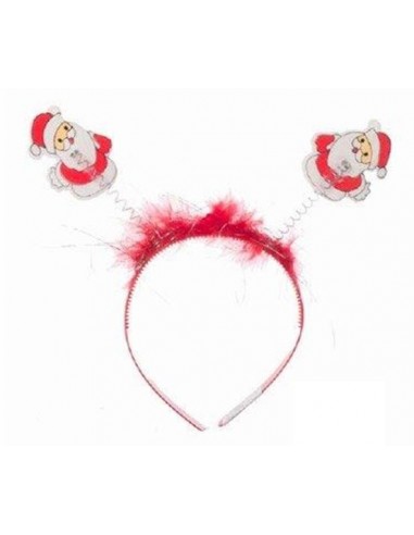 Cerchietto con antennine Babbo Natale...