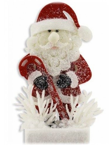 Babbo Natale in spugna glitterato Cm....