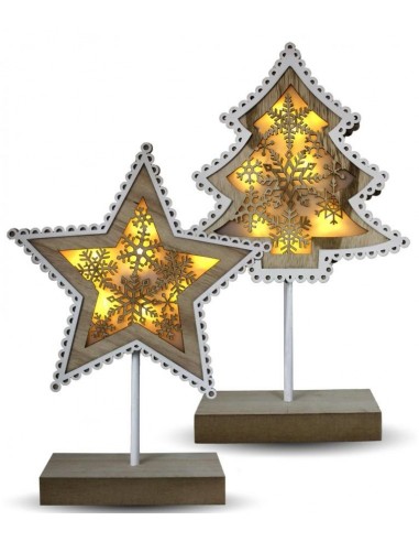 Decorazione in legno con led interni...