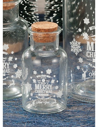 Barattolo vetro Merry Christmas con...