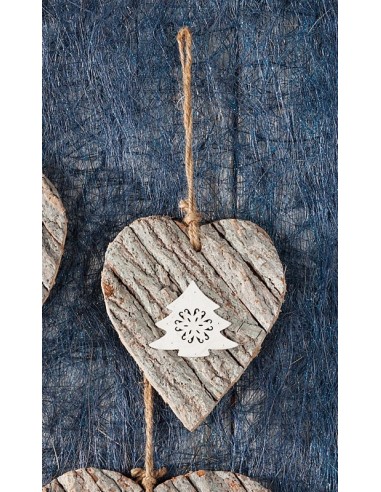 Decorazione in legno natalizia cuore...
