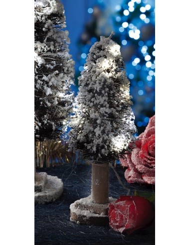 Albero di Natale rattan innevato con...