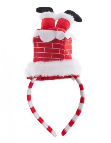 Cerchietto natalizio con babbo natale...