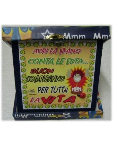 Targa con cofanetto quadrata "Buon...