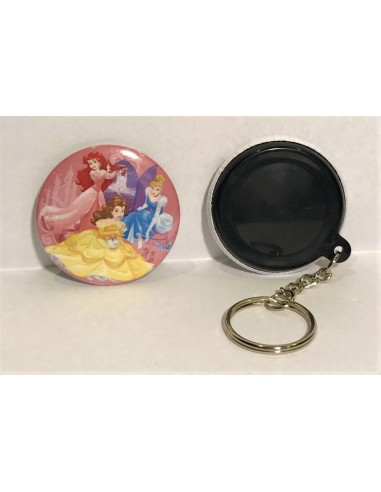 Portachiavi button cm. 4,4 - Principesse