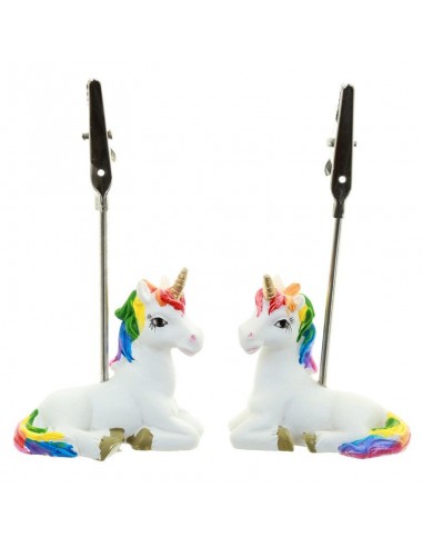 Portafoto portanotes con clip Unicorno