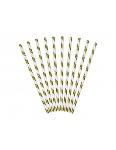 Cannucce party righe metallizzate -...