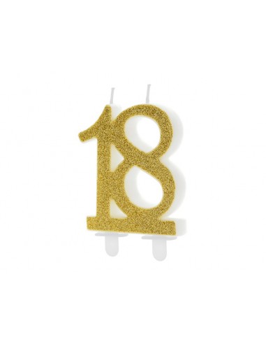 Candelina per torta numero Gold Cm....