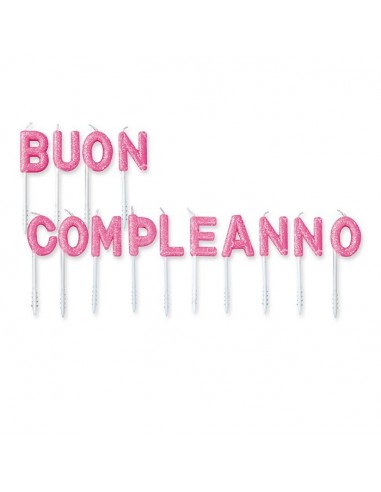 Candeline per torta scritta Buon...