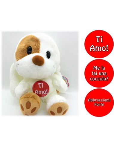 Peluche cagnolino soft con macchia...