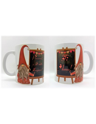 Tazza mug ceramica Love amore - Gnomo...