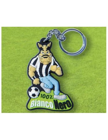 Portachiavi pvc gommato calcio Juve
