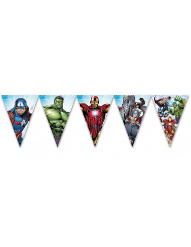 Festone bandierine pvc Avengers - Mt....