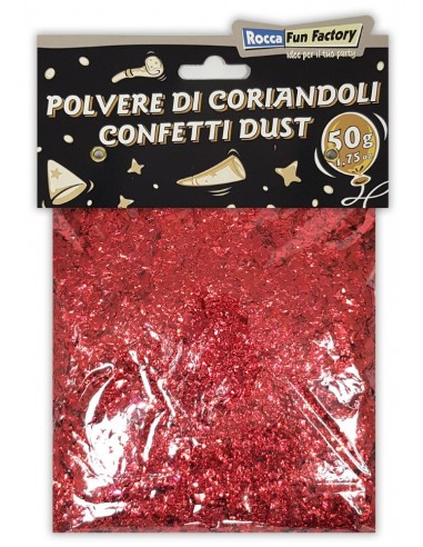 Polvere di coriandoli rossa 50 gr.