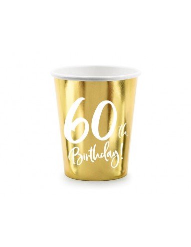 Bicchieri carta 220 ML Gold - Happy...