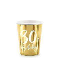 Bicchieri carta 220 ML Gold...