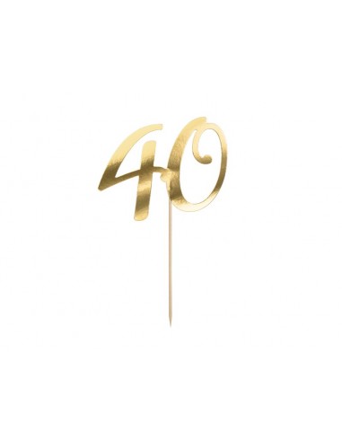 Cake topper sagomato Cm. 20,5 - 40 Gold
