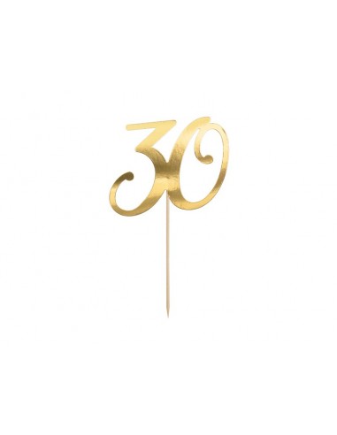 Cake topper sagomato Cm. 20,5 - 30 Gold