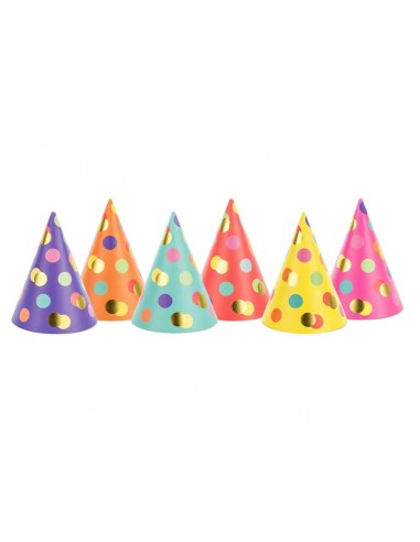 Cappellino cono party Pois Cm. 16 -...